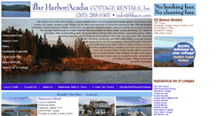 Desktop Screenshot of barharboracadiacottagerentals.com